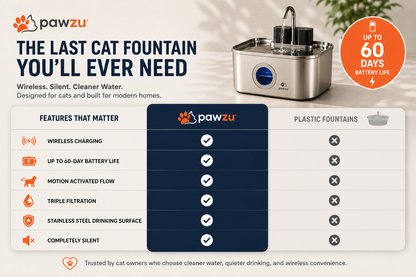 Stainless Steel Automatic Cat Water Fountain