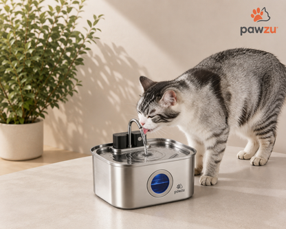 Stainless Steel Automatic Cat Water Fountain