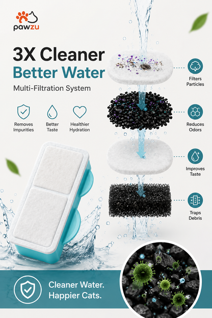 Pet Water Fountain Premium Filter Pack